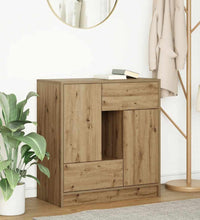 Sideboard mit Schubladen und Türen Artisan-Eiche 70,5x34x74,5cm