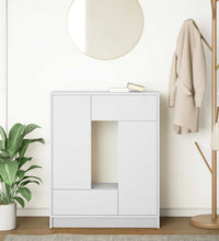 Sideboard mit Schubladen und Türen Weiß 73x31x90 cm
