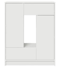 Sideboard mit Schubladen und Türen Weiß 73x31x90 cm