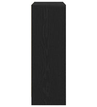Sideboard mit Schubladen Türen Schwarz Eichen-Optik 73x31x90 cm