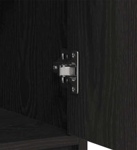 Sideboard mit Schubladen Türen Schwarz Eichen-Optik 73x31x90 cm