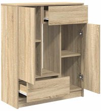 Sideboard mit Schubladen und Türen Sonoma-Eiche 73x31x90 cm