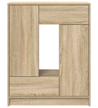 Sideboard mit Schubladen und Türen Sonoma-Eiche 73x31x90 cm