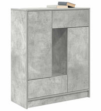 Sideboard mit Schubladen und Türen Betongrau 73x31x90 cm