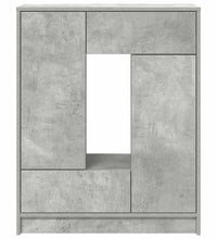 Sideboard mit Schubladen und Türen Betongrau 73x31x90 cm