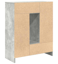 Sideboard mit Schubladen und Türen Betongrau 73x31x90 cm
