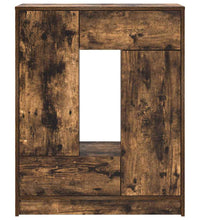 Sideboard mit Schubladen und Türen Räuchereiche 73x31x90 cm