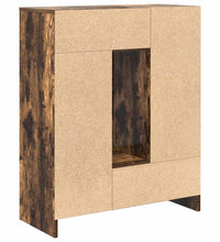 Sideboard mit Schubladen und Türen Räuchereiche 73x31x90 cm