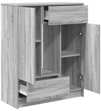 Sideboard mit Schubladen und Türen Grau Sonoma 73x31x90 cm
