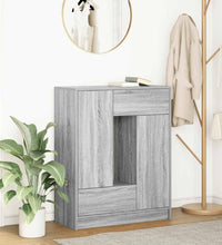 Sideboard mit Schubladen und Türen Grau Sonoma 73x31x90 cm