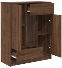 Sideboard mit Schubladen Türen Braun Eichen-Optik 73x31x90 cm