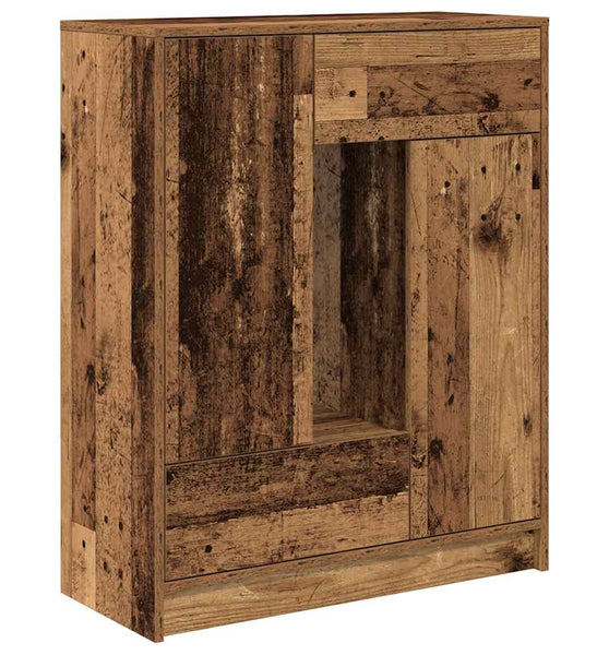 Sideboard mit Schubladen und Türen Altholz-Optik 73x31x90 cm