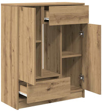 Sideboard mit Schubladen und Türen Artisan-Eiche 73x31x90 cm