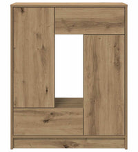 Sideboard mit Schubladen und Türen Artisan-Eiche 73x31x90 cm