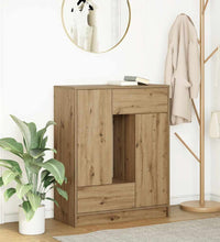 Sideboard mit Schubladen und Türen Artisan-Eiche 73x31x90 cm