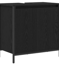 Waschbeckenunterschrank Schwarz 60x34,5x60 cm