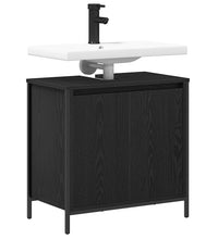 Waschbeckenunterschrank Schwarz 60x34,5x60 cm