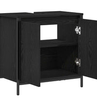Waschbeckenunterschrank Schwarz 60x34,5x60 cm