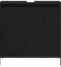 Waschbeckenunterschrank Schwarz 60x34,5x60 cm
