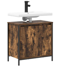 Waschbeckenunterschrank Räuchereiche 60x34,5x60 cm