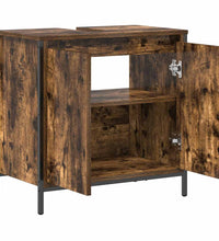 Waschbeckenunterschrank Räuchereiche 60x34,5x60 cm