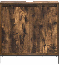 Waschbeckenunterschrank Räuchereiche 60x34,5x60 cm