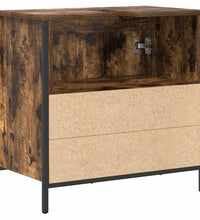 Waschbeckenunterschrank Räuchereiche 60x34,5x60 cm