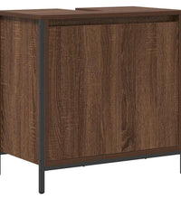 Waschbeckenunterschrank Braun Eichen-Optik 60x34,5x60 cm
