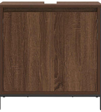 Waschbeckenunterschrank Braun Eichen-Optik 60x34,5x60 cm