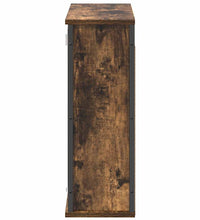 Bad-Wandschrank mit Spiegel Räuchereiche 60x21x60 cm