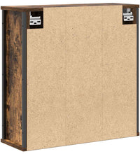 Bad-Wandschrank mit Spiegel Räuchereiche 60x21x60 cm