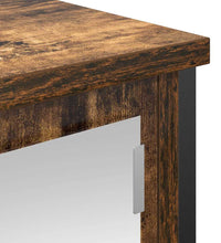 Bad-Wandschrank mit Spiegel Räuchereiche 60x21x60 cm