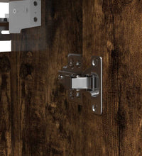 Bad-Wandschrank mit Spiegel Räuchereiche 60x21x60 cm