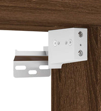 Bad-Wandschrank mit Spiegel Braun Eichen-Optik 60x21x60 cm