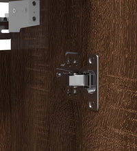 Bad-Wandschrank mit Spiegel Braun Eichen-Optik 60x21x60 cm