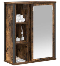 Bad-Wandschrank mit Spiegel Räuchereiche 50x21x60 cm