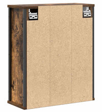 Bad-Wandschrank mit Spiegel Räuchereiche 50x21x60 cm