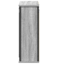 Bad-Wandschrank mit Spiegel Grau Sonoma 50x21x60 cm