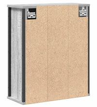 Bad-Wandschrank mit Spiegel Grau Sonoma 50x21x60 cm