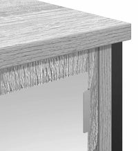 Bad-Wandschrank mit Spiegel Grau Sonoma 50x21x60 cm