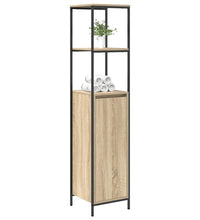 Badschrank mit Regalen Sonoma-Eiche 36x35x165 cm