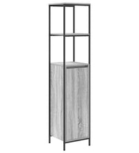 Badschrank mit Regalen Grau Sonoma 36x35x165 cm