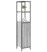 Badschrank mit Regalen Grau Sonoma 36x35x165 cm