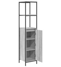 Badschrank mit Regalen Grau Sonoma 36x35x165 cm