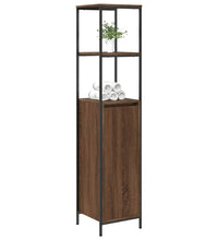 Badschrank mit Regalen Braun Eichen-Optik 36x35x165 cm