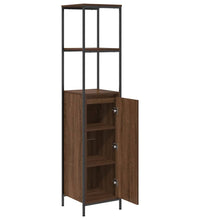 Badschrank mit Regalen Braun Eichen-Optik 36x35x165 cm