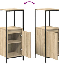 Badschrank mit Regalen Sonoma-Eiche 36x35x95 cm