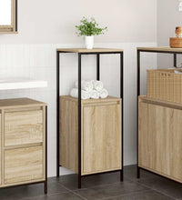 Badschrank mit Regalen Sonoma-Eiche 36x35x95 cm