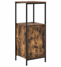 Badschrank mit Regalen Räuchereiche 36x35x95 cm