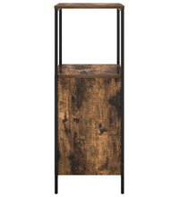 Badschrank mit Regalen Räuchereiche 36x35x95 cm